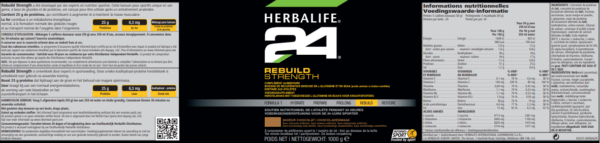 H24 Rebuild endurance vanille 1000 g
